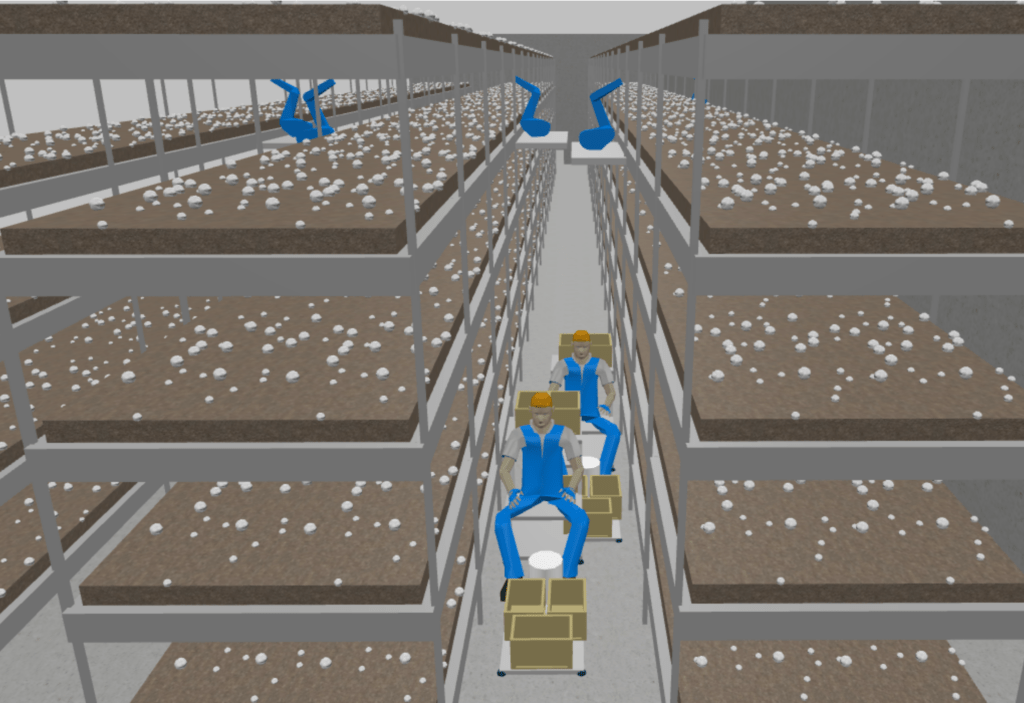 The future of automation: Building a mushroom harvesting virtual ...